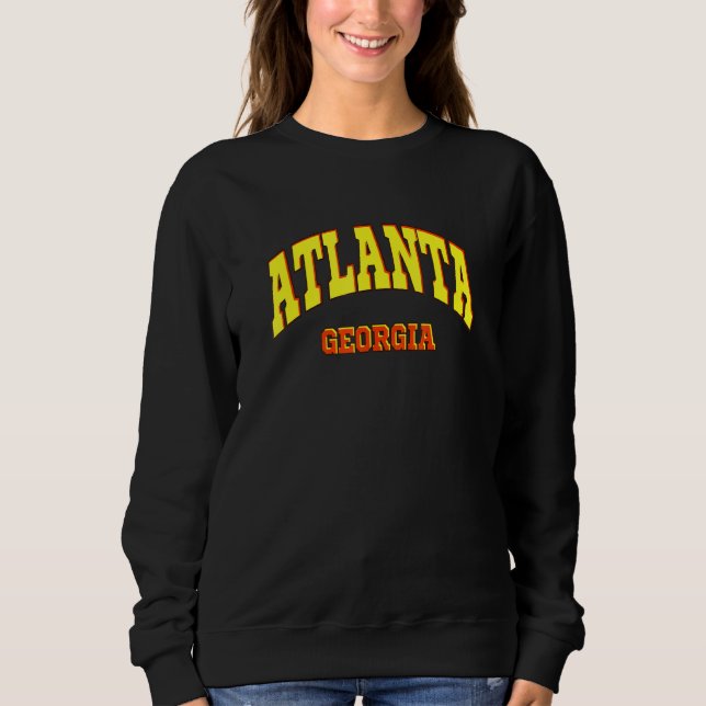 Sweatshirt Atlanta State Of Georgia Design Sportif (Devant)