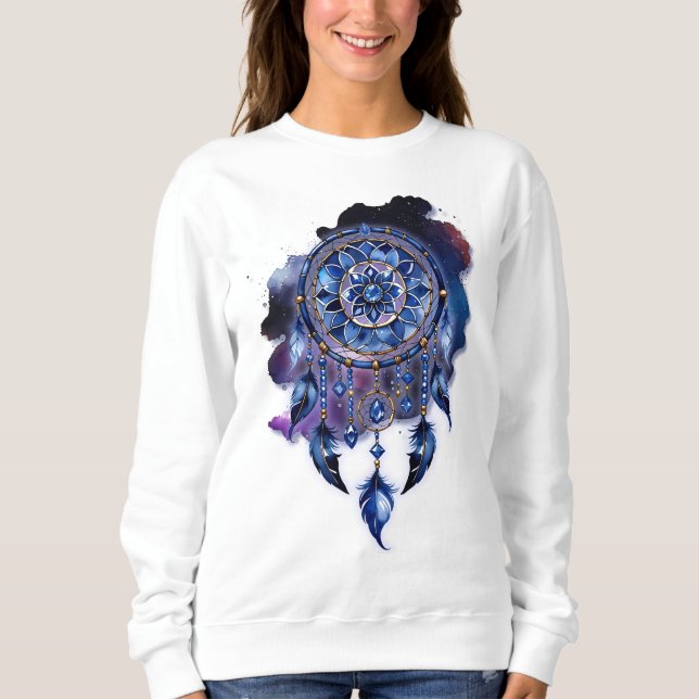 Sweatshirt Atrapasueños en noche estrellada (Devant)