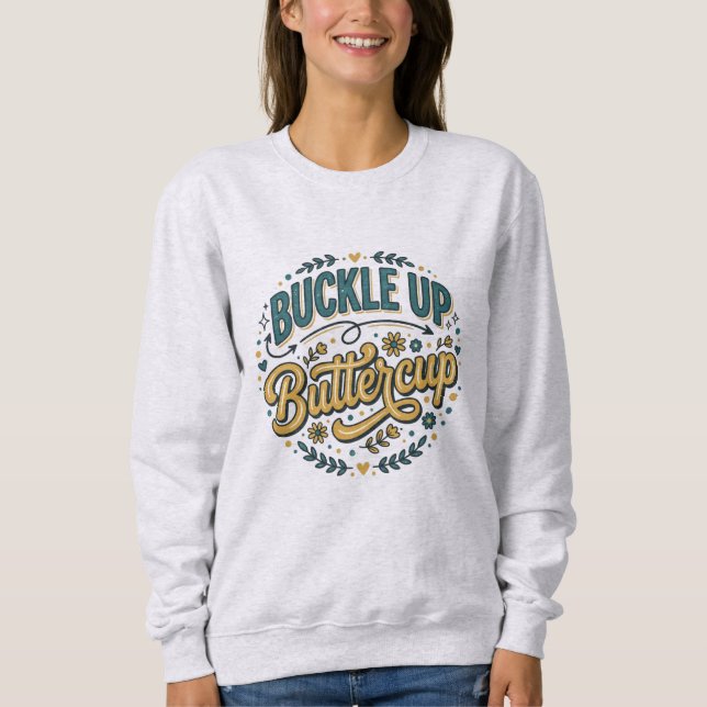 Sweatshirt Attachez votre ceinture Papillon (Devant)