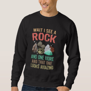 Sweatshirt Attendez Je Vois Une Géologie Rock Drôle Géologue
