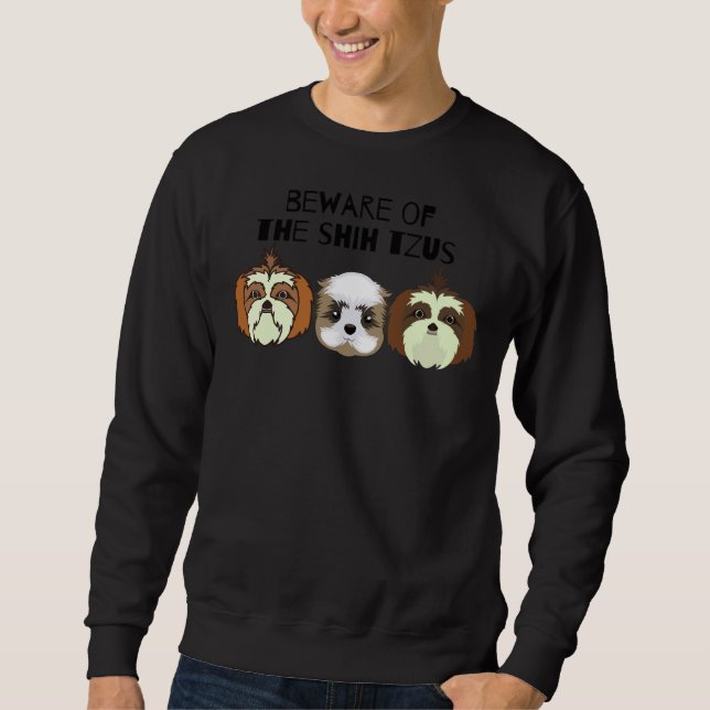 Sweatshirt Attention Au Tzus Chiite (Devant)