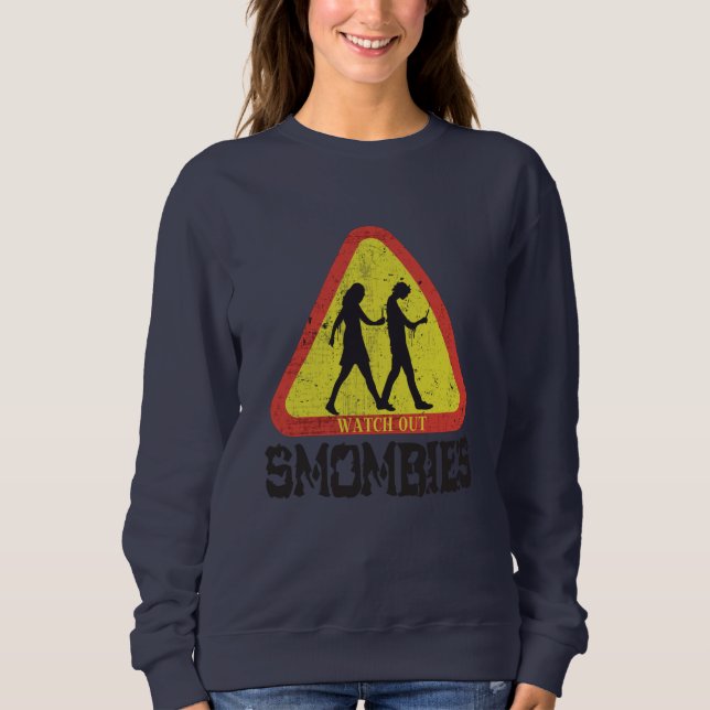Sweatshirt Attention aux mombies (Devant)