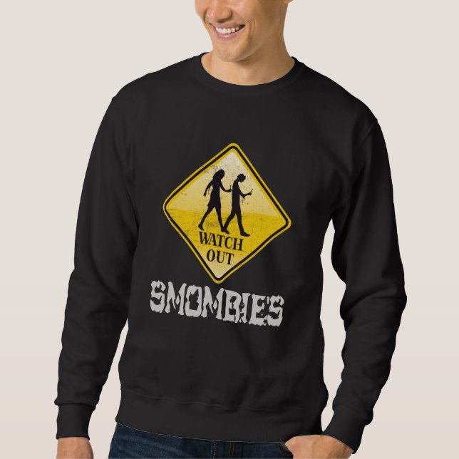 Sweatshirt Attention aux mombies (Devant)