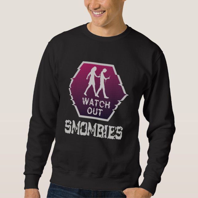 Sweatshirt Attention aux mombies (Devant)