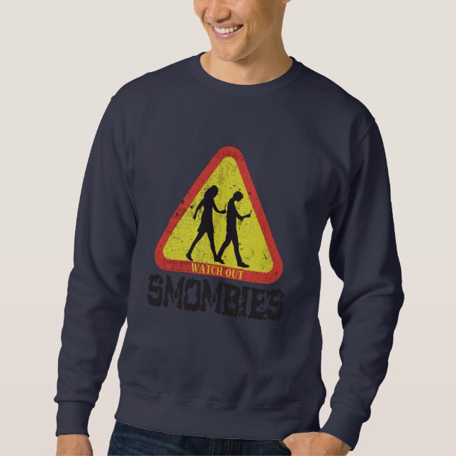 Sweatshirt Attention aux mombies (Devant)
