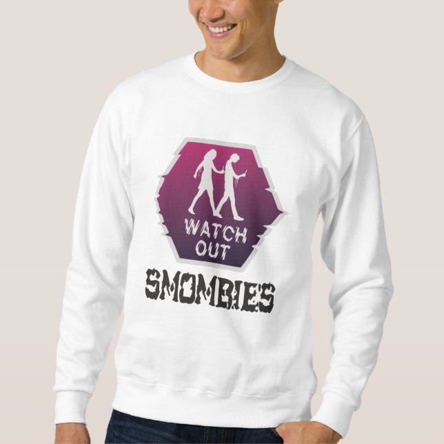 Sweatshirt Attention aux mombies (Devant)