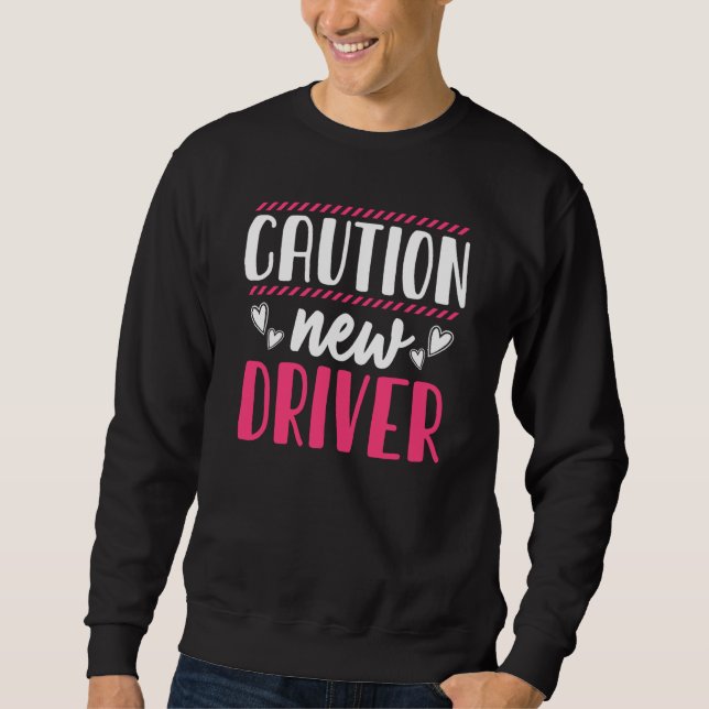 Sweatshirt Attention Conducteur École de Conduite Permis de C (Devant)