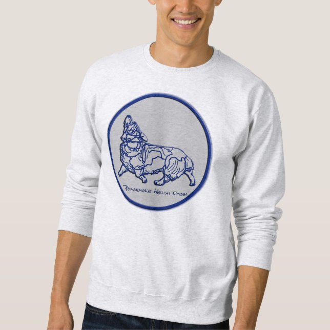 Sweatshirt Attention de salaire de Corgis (Devant)