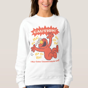 Sweatshirt Attention Elmo qui rit à l'approche
