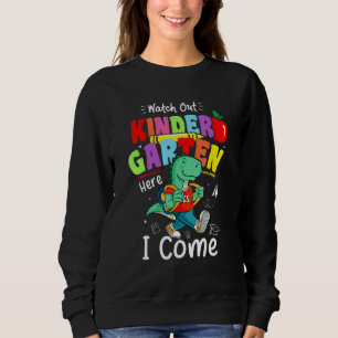 Sweatshirt Attention jardin d'enfants j'arrive Dinosaures