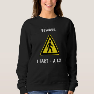 Sweatshirt Attention Je Pense Beaucoup Amusant
