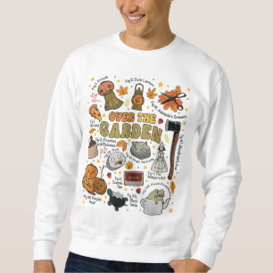 Sweatshirt Au-dessus du mur du jardin d'Halloween, Citrouille