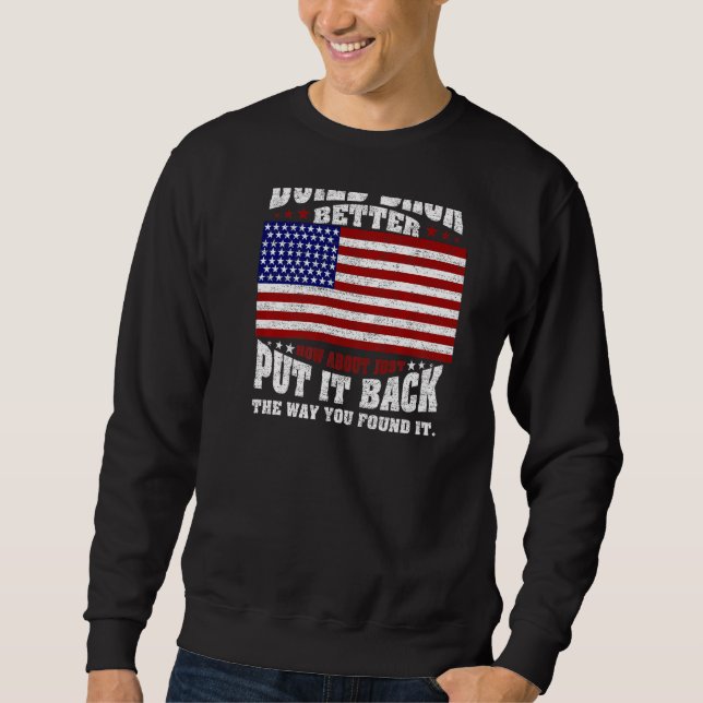 Sweatshirt Au Lieu De Mieux Rebâtir Comment Se Contente De Me (Devant)