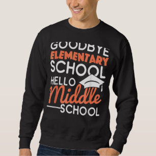 Sweatshirt Au revoir école élémentaire Bonjour collège école