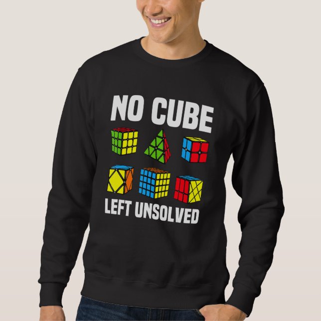 Sweatshirt Aucun cube laissé non résolu Concurrentiel casse-t (Devant)