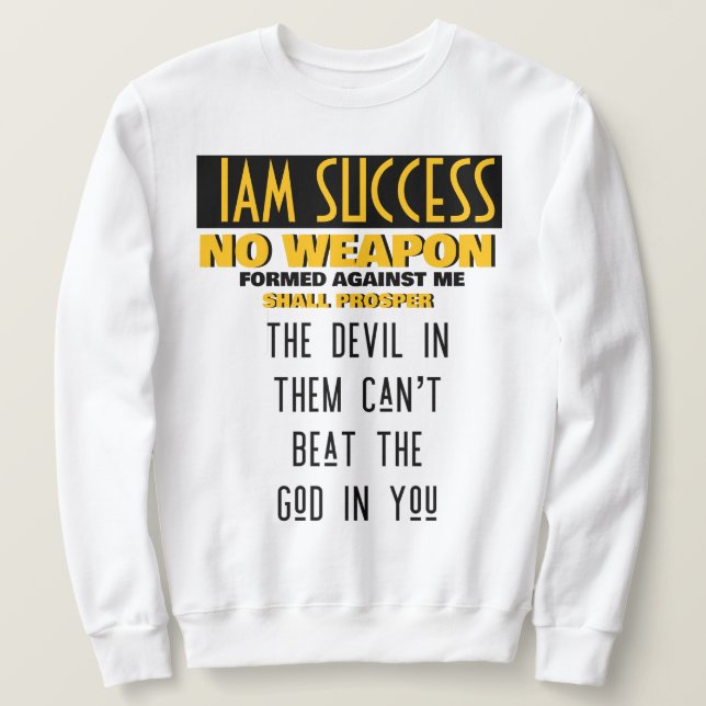 SWEATSHIRT AUCUNE ARME (Design devant)