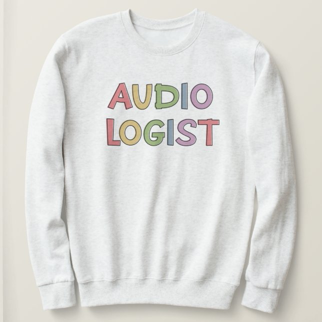 Sweatshirt Audiologiste Annonce de diplôme (Design devant)
