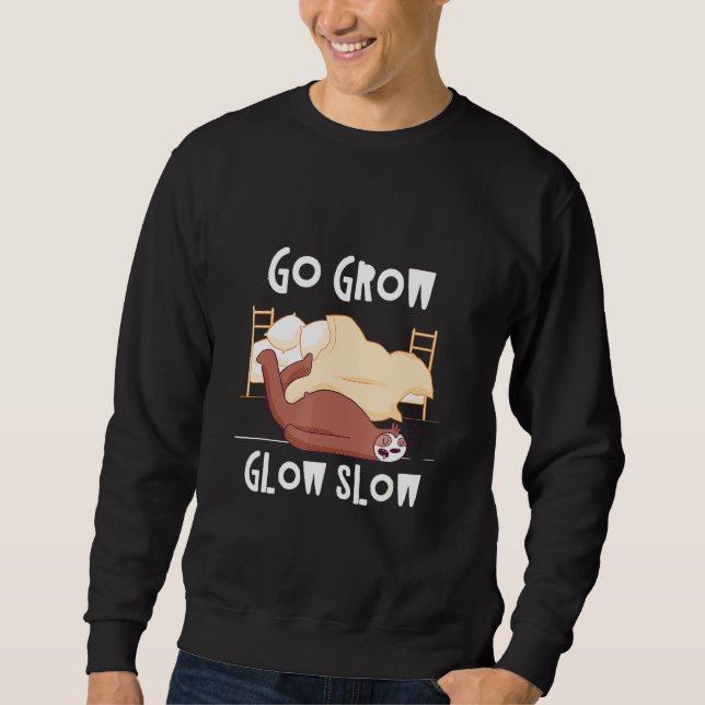 Sweatshirt Augmenter Luminosité Lente Parcelle Inspirationnel (Devant)