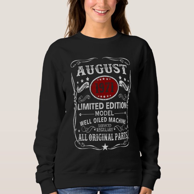 Sweatshirt August 1971  Model Well Oiled Machine (Devant)
