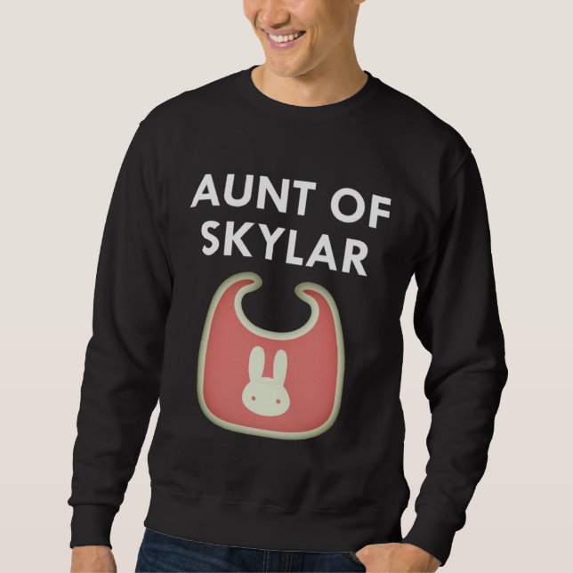 Sweatshirt Aunt Baby Skylar Newborn Girl Individual (Devant)