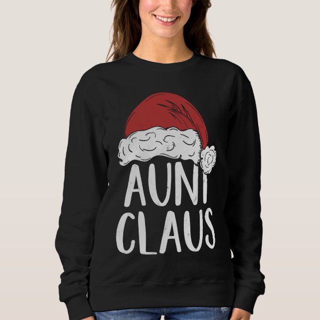 Sweatshirt Aunt Claus Christmas Costume  Santa Matching Famil (Devant)
