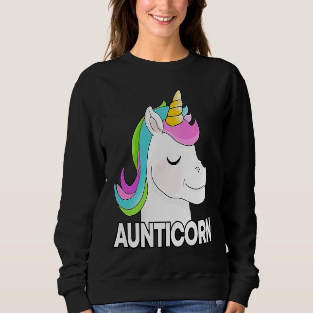 Sweatshirt Aunts, funny unicorn, aunt family, aunt (Devant)