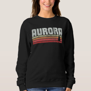Sweatshirt Aurora Colorado Style Rétro Vintage 70s 80s 90s