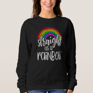 Sweatshirt Aussi Hétéro Qu'un Arc-En-Ciel  Lgbt