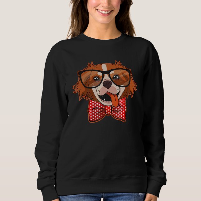 Sweatshirt Aussie Avec De Mignons Lunettes Et Cravate Rouge B (Devant)
