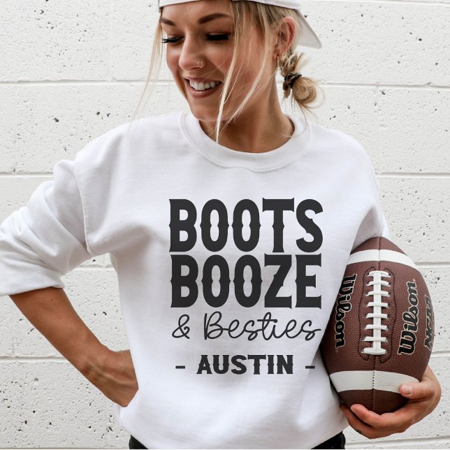 Sweatshirt Austin Bachelorette Boot Boze Besoins Custom (Créateur téléchargé)