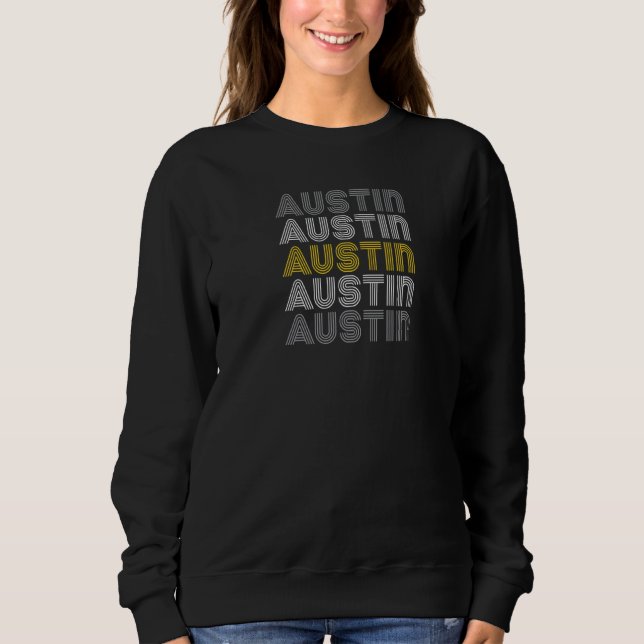 Sweatshirt Austin Tx Retro (Devant)