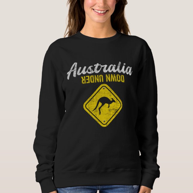Sweatshirt Australia Down Under  Kangaroo Marsupial Zoo Anima (Devant)