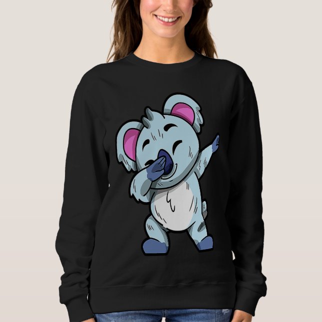 Sweatshirt Australian Animals Cute Dabbing Koala Bear (Devant)