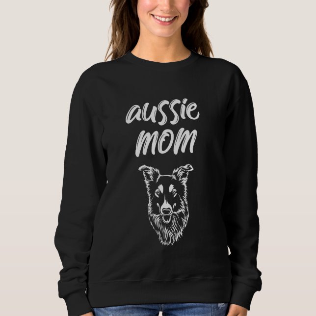 Sweatshirt Australian Shepherd Aussie Maman Femme Propriétair (Devant)