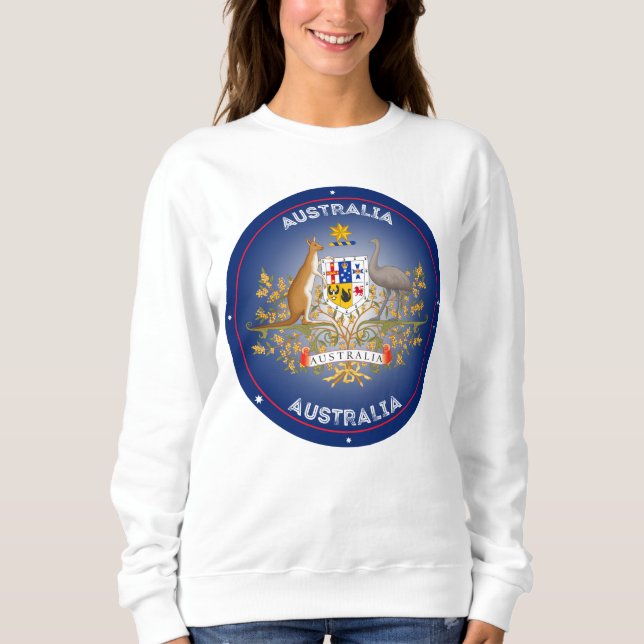 Sweatshirt Australie Armoiries forme circulaire (Devant)