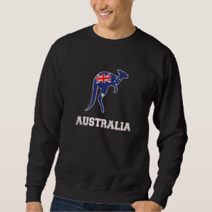Sweatshirt Australie Kangaroo Drapeau Strback Sydney Mel