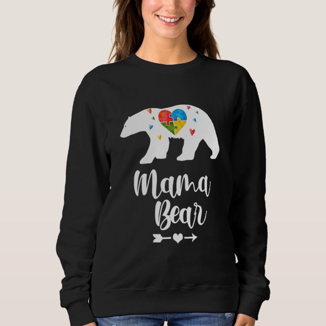 Sweatshirt Autism Autistic Asperger Mother Mom Puzzle Autist  (Devant)