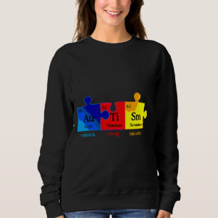 Sweatshirt Autism Aware Puzzle Chemical Element
