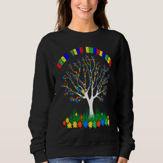 Sweatshirt Autism Awareness Autism Tree  For Autism Kids & Me