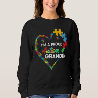 Sweatshirt Autism Awareness  I m A Proud Grandma Love Puzzle 