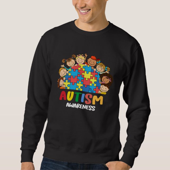 Sweatshirt Autism Awareness  Kids Women Be Kind Autism Awaren (Devant)