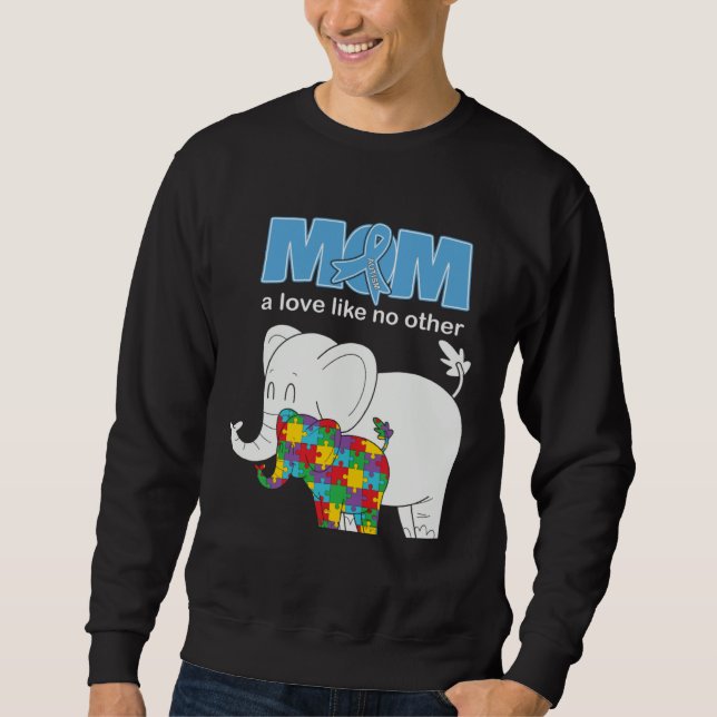 Sweatshirt Autism Awareness Mom Love Proud Autistic Son Daugh (Devant)