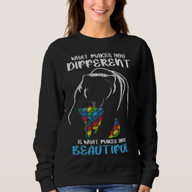 Sweatshirt Autism Awareness Mom Proud Mother Autistic Boys Gi (Devant)