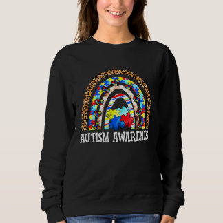 Sweatshirt Autism Awareness Rainbow Men Women Kids Autism Sup