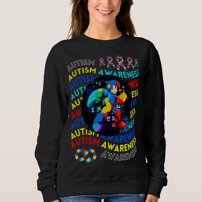 Sweatshirt Autism Gamer Navigating Autism Autism Mom Dad Gami (Devant)