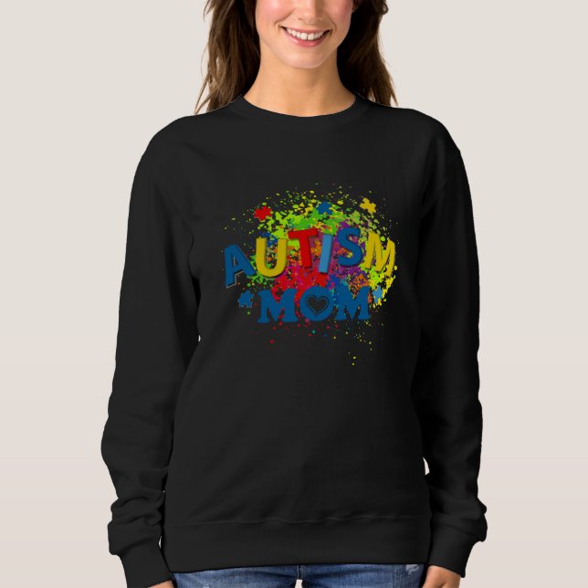 Sweatshirt Autism Mom Mother Sunflower Puzzle Piece Autism Aw (Devant)