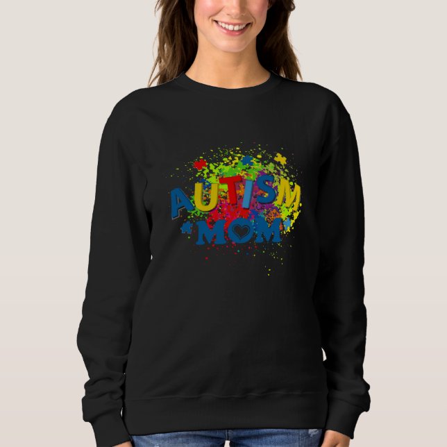 Sweatshirt Autism Mom Mother Sunflower Puzzle Piece Autism Aw (Devant)
