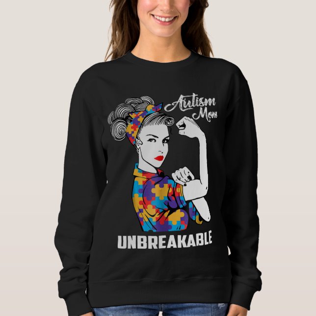 Sweatshirt Autisme-Autisme Maman Sensibilisation sur l'autism (Devant)