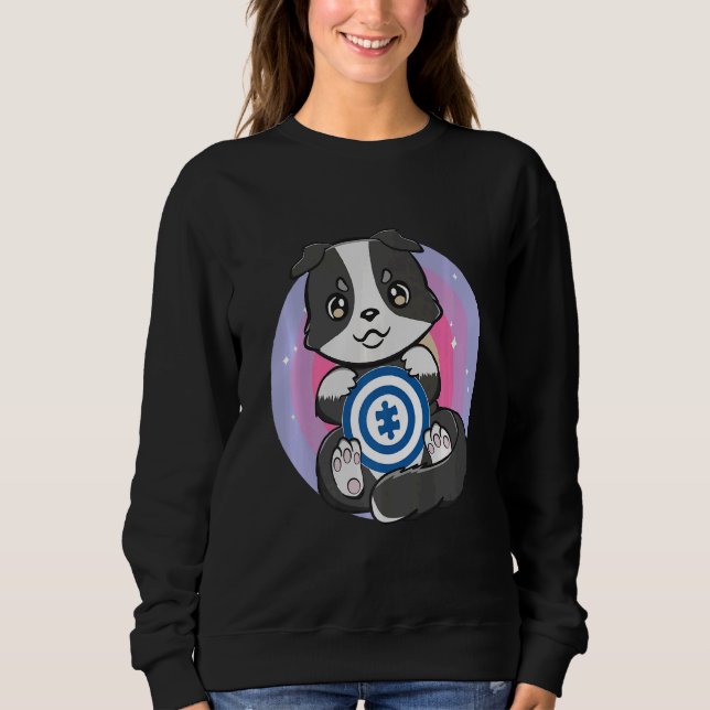 Sweatshirt Autisme Bordure Collie Puzzle Pièce mignonne Chien (Devant)