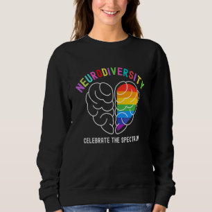 Sweatshirt Autisme cardiaque Neurodiversité Célébrer Le Spect
